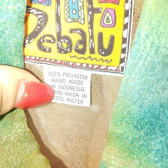 BUTTON DOWN SHEER BEADED BLOUSE SHIRT TOP SIZE SMALL - Picture 6 of 9